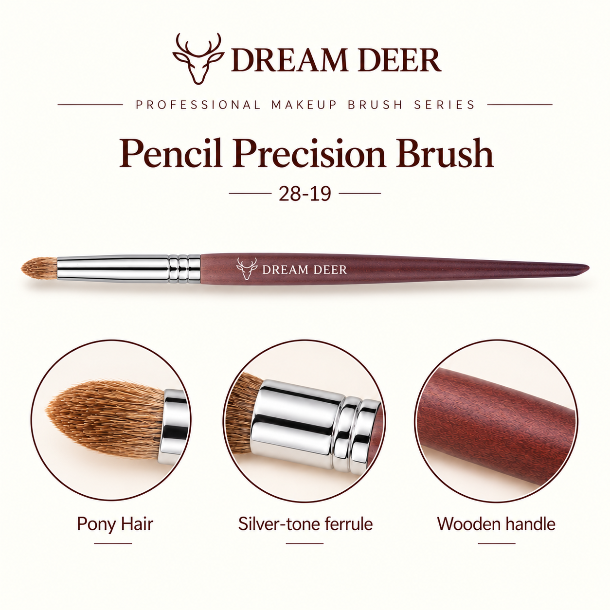 Dream Deer Pencil Precision Brush — Professional Series 28-19 — material details