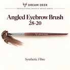 Dream Deer Angled Eyebrow Brush — Professional Series 28-20 — application