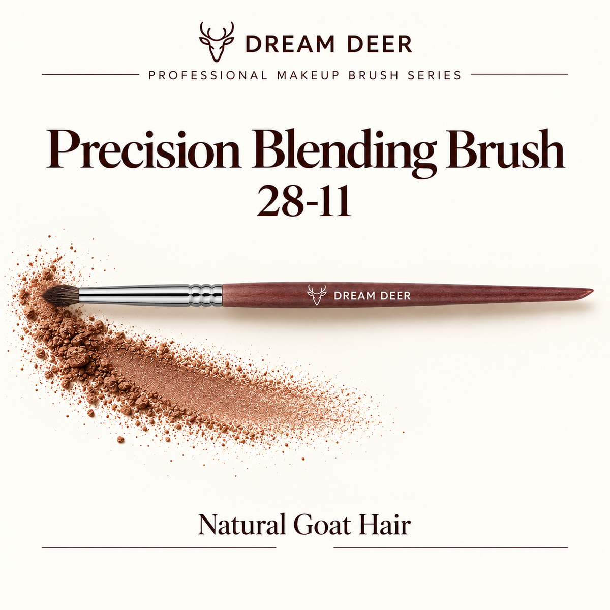 Dream Deer Precision Blending Brush — Professional Series 28-11 — application