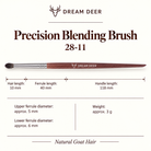 Dream Deer Precision Blending Brush — Professional Series 28-11 — measurements