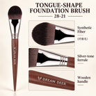 Dream Deer Tongue-Shape Foundation Brush — Professional Series 28-21 — material details
