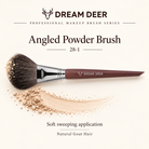 Dream Deer Angled Powder Brush — Professional Series 28-1 — application