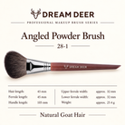 Dream Deer Angled Powder Brush — Professional Series 28-1 — measurements