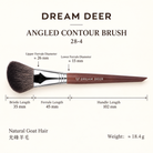 Dream Deer Angled Contour Brush — Professional Series 28-4 — measurements