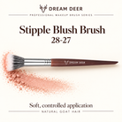 Dream Deer Stipple Blush Brush — Professional Series 28-27 — application