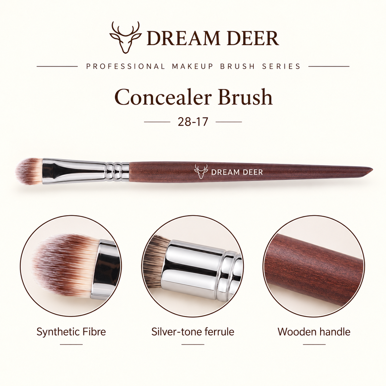 Dream Deer Concealer Brush — Professional Series 28-17 — material details