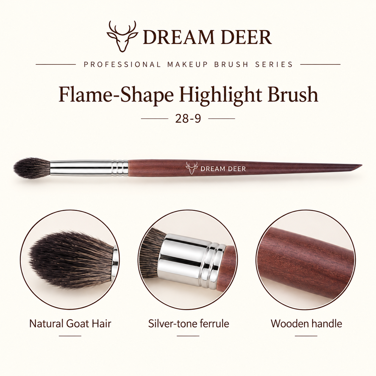 Dream Deer Flame-Shape Highlight Brush — Professional Series 28-9 — material details