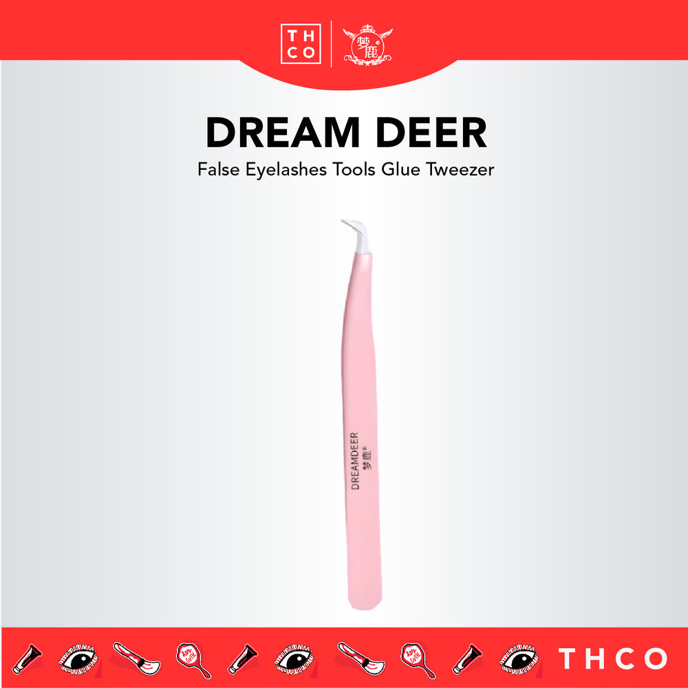 DREAM DEER False Eyelashes Tools Glue Tweezer 梦鹿胶水镊子辅助工具 鹰嘴夹镊子 假睫毛胶水