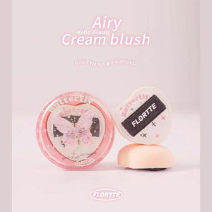 FLORTTE Hello Beauty Airy Cream Blush 花洛莉亚好美莉亚空气感腮红膏