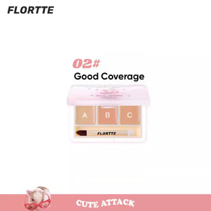 FLORTTE Cute Song Concealer Palette Flortte 花洛莉亚可爱颂系列3色遮瑕膏