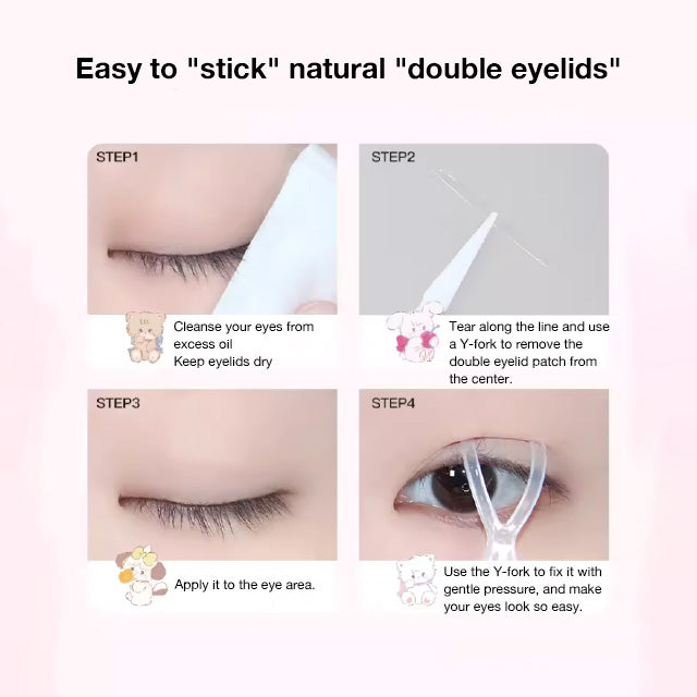 FLORTTE X Mikko Invisible Natural Double Eyelid Tape 花洛莉亚 X Mikko 联名款隐形自然双眼皮贴