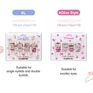 FLORTTE X Mikko Invisible Natural Double Eyelid Tape 花洛莉亚 X Mikko 联名款隐形自然双眼皮贴