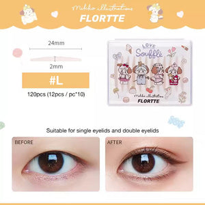 FLORTTE X Mikko Invisible Natural Double Eyelid Tape 花洛莉亚 X Mikko 联名款隐形自然双眼皮贴