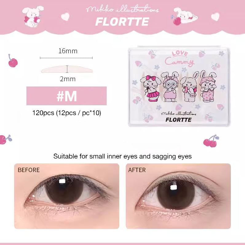 FLORTTE X Mikko Invisible Natural Double Eyelid Tape 花洛莉亚 X Mikko 联名款隐形自然双眼皮贴