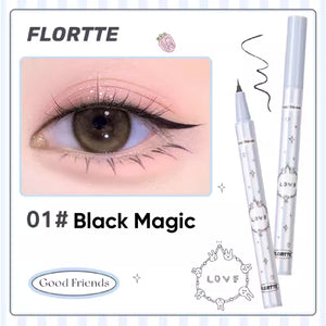 FLORTTE Good Fat Friend Club Slim Liquid Eyeliner 花洛莉亚好胖友俱乐部万向眼线液笔 多用旋转笔头