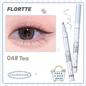 FLORTTE Good Fat Friend Club Slim Liquid Eyeliner 花洛莉亚好胖友俱乐部万向眼线液笔 多用旋转笔头