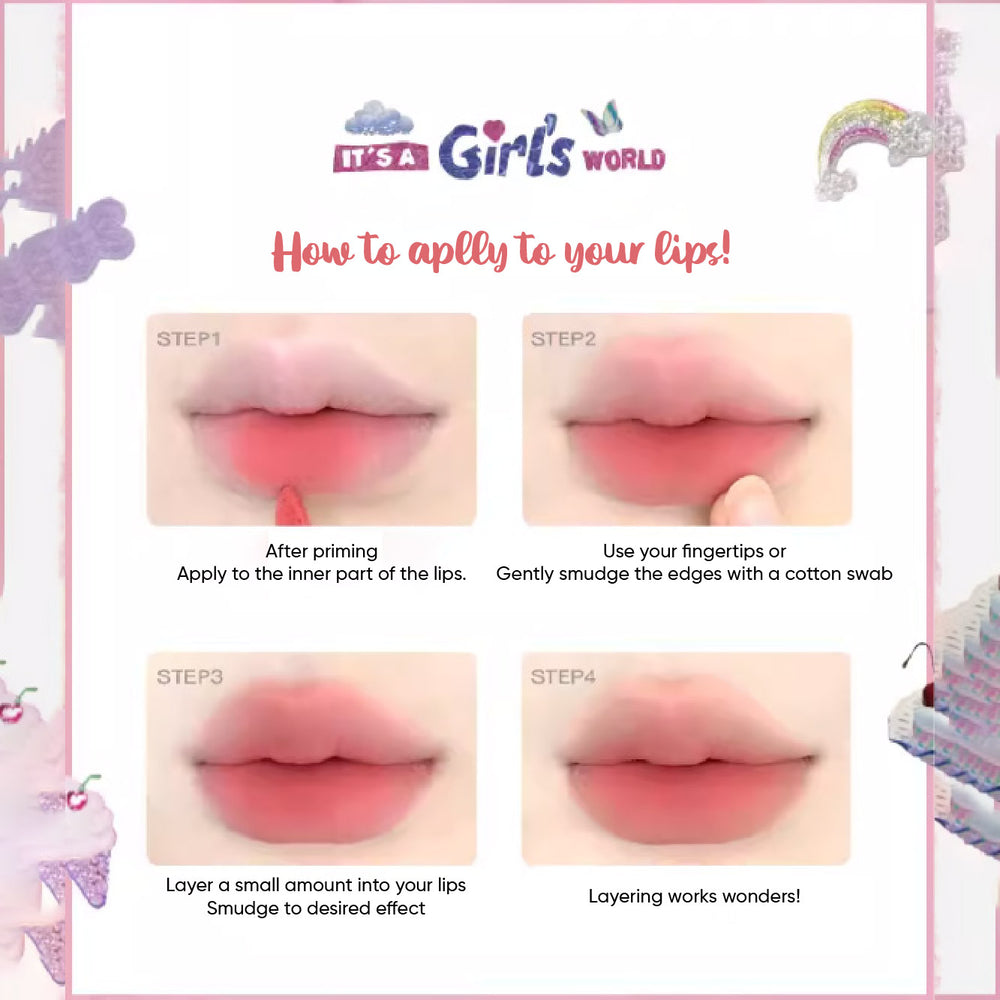 FLORTTE Wackky Girls Dorm Lip Cream Matte Lipstick 花洛莉亚女生宿舍系列奶糕唇霜 雾面哑光口红唇泥