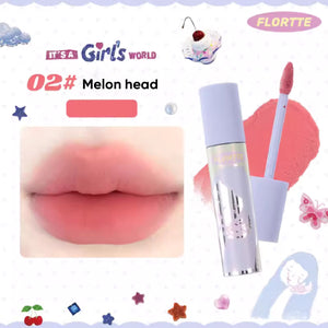 FLORTTE Wackky Girls Dorm Lip Cream Matte Lipstick 花洛莉亚女生宿舍系列奶糕唇霜 雾面哑光口红唇泥