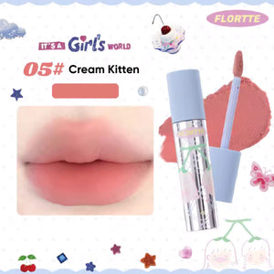 FLORTTE Wackky Girls Dorm Lip Cream Matte Lipstick 花洛莉亚女生宿舍系列奶糕唇霜 雾面哑光口红唇泥