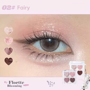 FLORTTE Narcissistic 4 Colour Eyeshadow Palette 花洛莉亚自恋系列四色眼影盘 卧蚕下至眼线多用盘