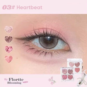 FLORTTE Narcissistic 4 Colour Eyeshadow Palette 花洛莉亚自恋系列四色眼影盘 卧蚕下至眼线多用盘