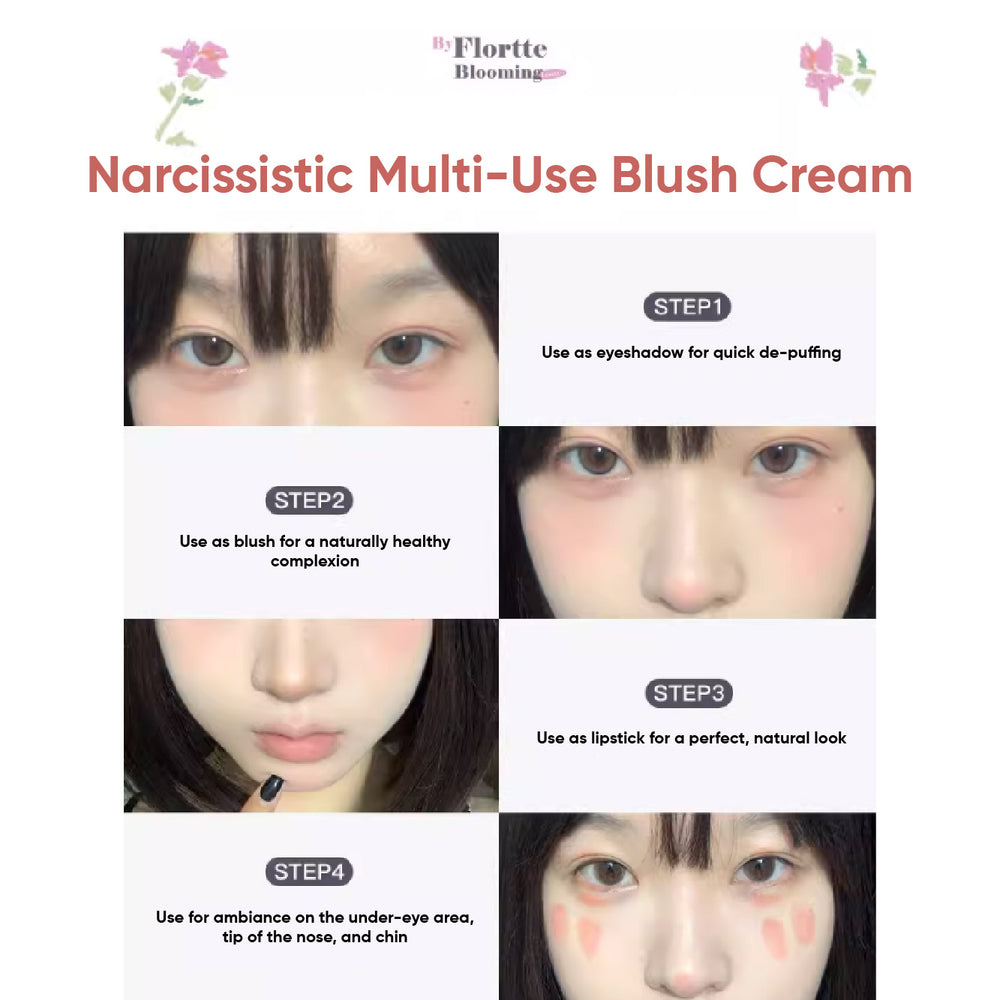 FLORTTE Narcissistic Multi-Use Blush Cream 花洛莉亚自恋系列多用腮红膏