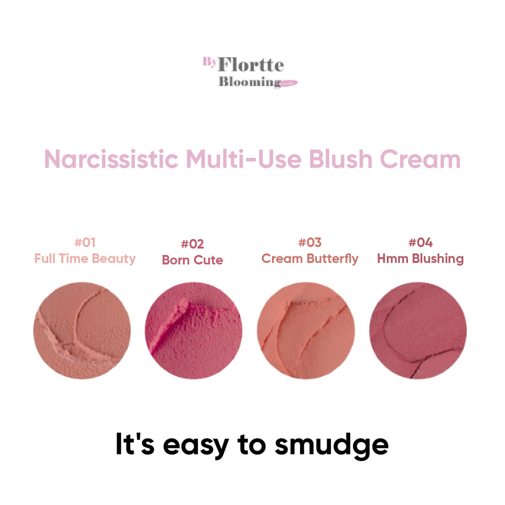 FLORTTE Narcissistic Multi-Use Blush Cream 花洛莉亚自恋系列多用腮红膏