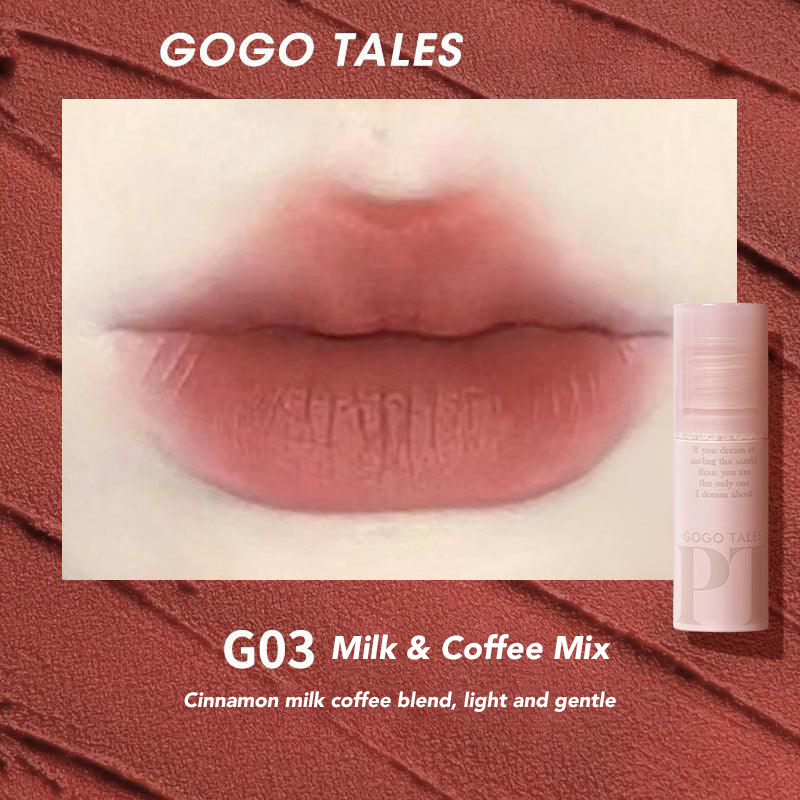 GOGO TALES Misty Lip Glaze Gogotales 戈戈舞拾物集裸粉棒唇泥