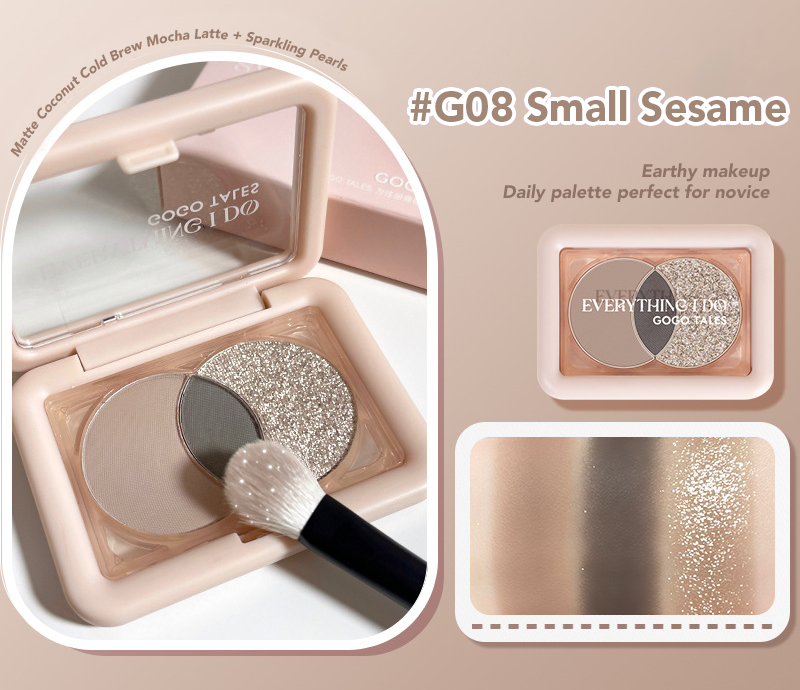 GOGO TALES Tricolor Eyeshadow Palette Gogotales 戈戈舞小方盒3色眼影盘