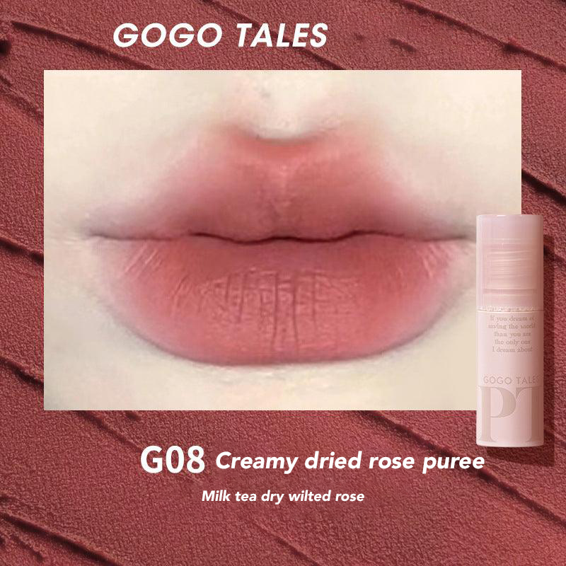 GOGO TALES Misty Lip Glaze Gogotales 戈戈舞拾物集裸粉棒唇泥