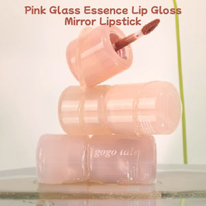 GOGO TALES Pink Glass Essence Lip Gloss Mirror Lipstick Gogotales 戈戈舞大冰桶粉琉璃精华唇蜜 唇部精华唇釉镜面