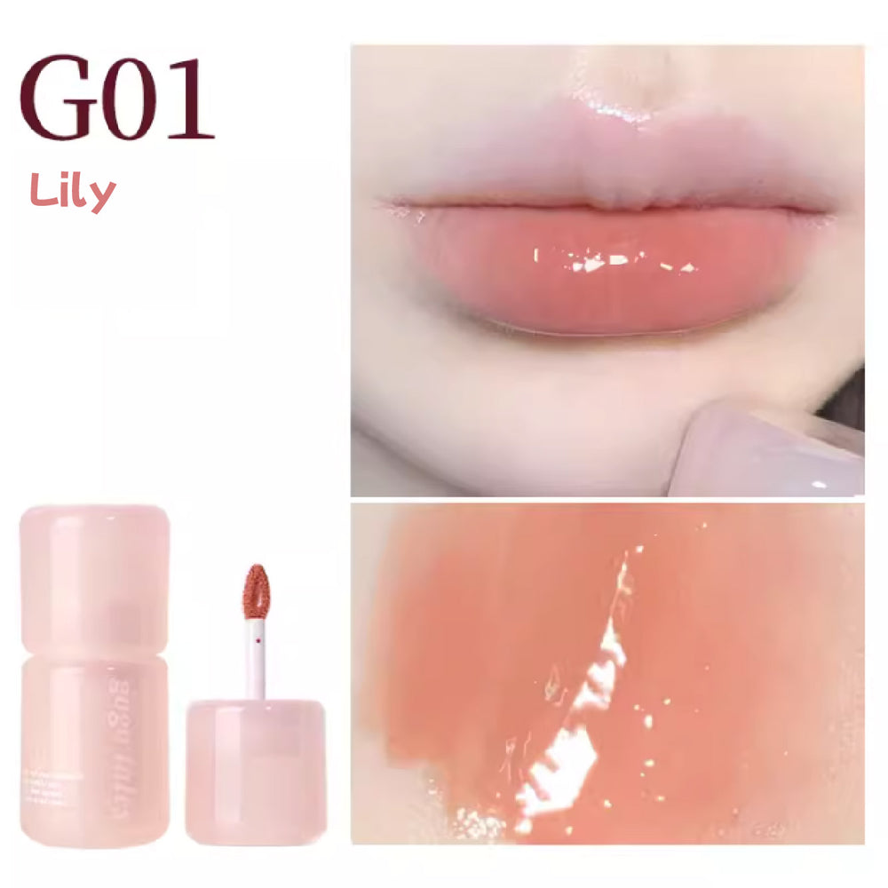 GOGO TALES Pink Glass Essence Lip Gloss Mirror Lipstick Gogotales 戈戈舞大冰桶粉琉璃精华唇蜜 唇部精华唇釉镜面