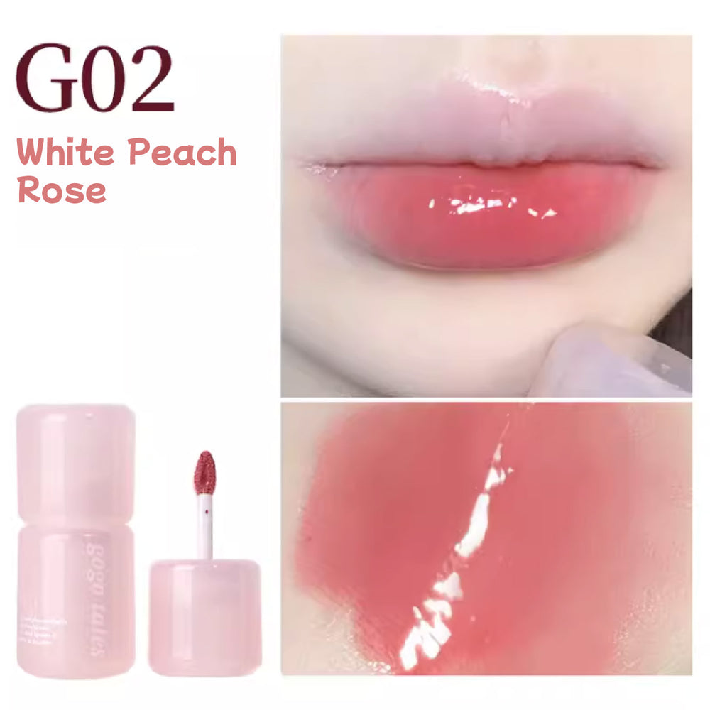 GOGO TALES Pink Glass Essence Lip Gloss Mirror Lipstick Gogotales 戈戈舞大冰桶粉琉璃精华唇蜜 唇部精华唇釉镜面