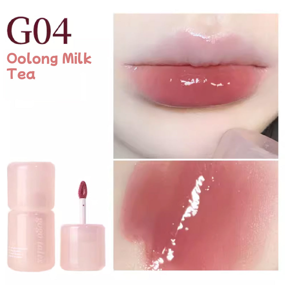 GOGO TALES Pink Glass Essence Lip Gloss Mirror Lipstick Gogotales 戈戈舞大冰桶粉琉璃精华唇蜜 唇部精华唇釉镜面