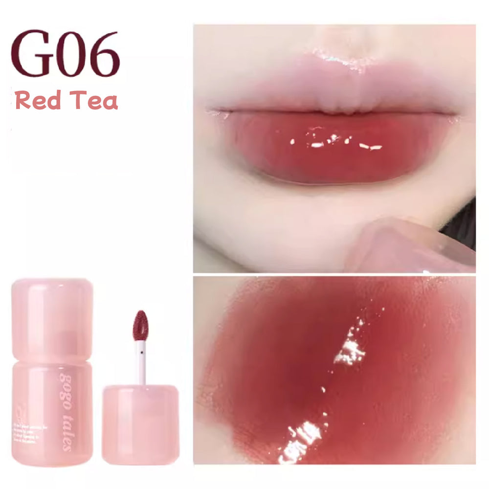 GOGO TALES Pink Glass Essence Lip Gloss Mirror Lipstick Gogotales 戈戈舞大冰桶粉琉璃精华唇蜜 唇部精华唇釉镜面