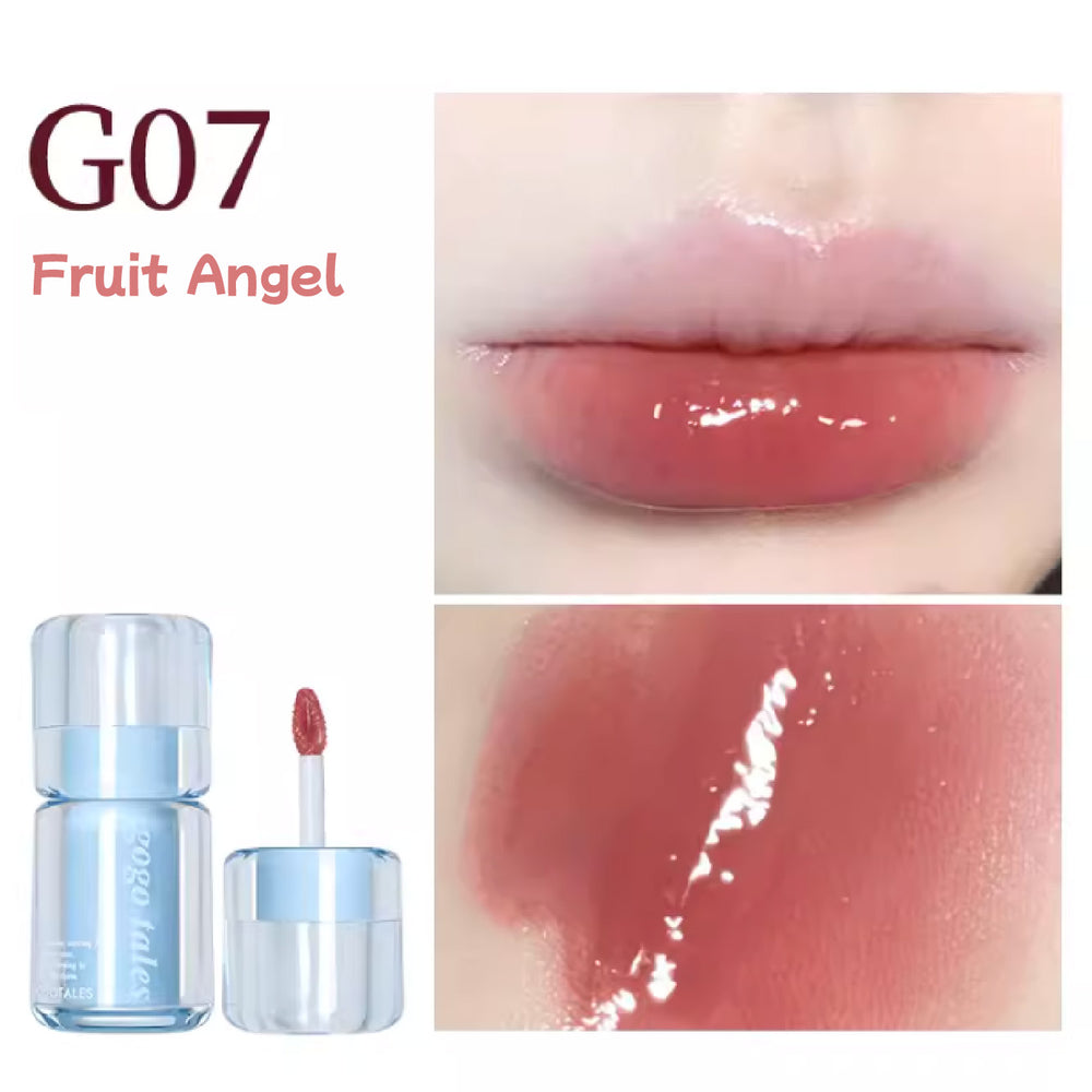 GOGO TALES Pink Glass Essence Lip Gloss Mirror Lipstick Gogotales 戈戈舞大冰桶粉琉璃精华唇蜜 唇部精华唇釉镜面