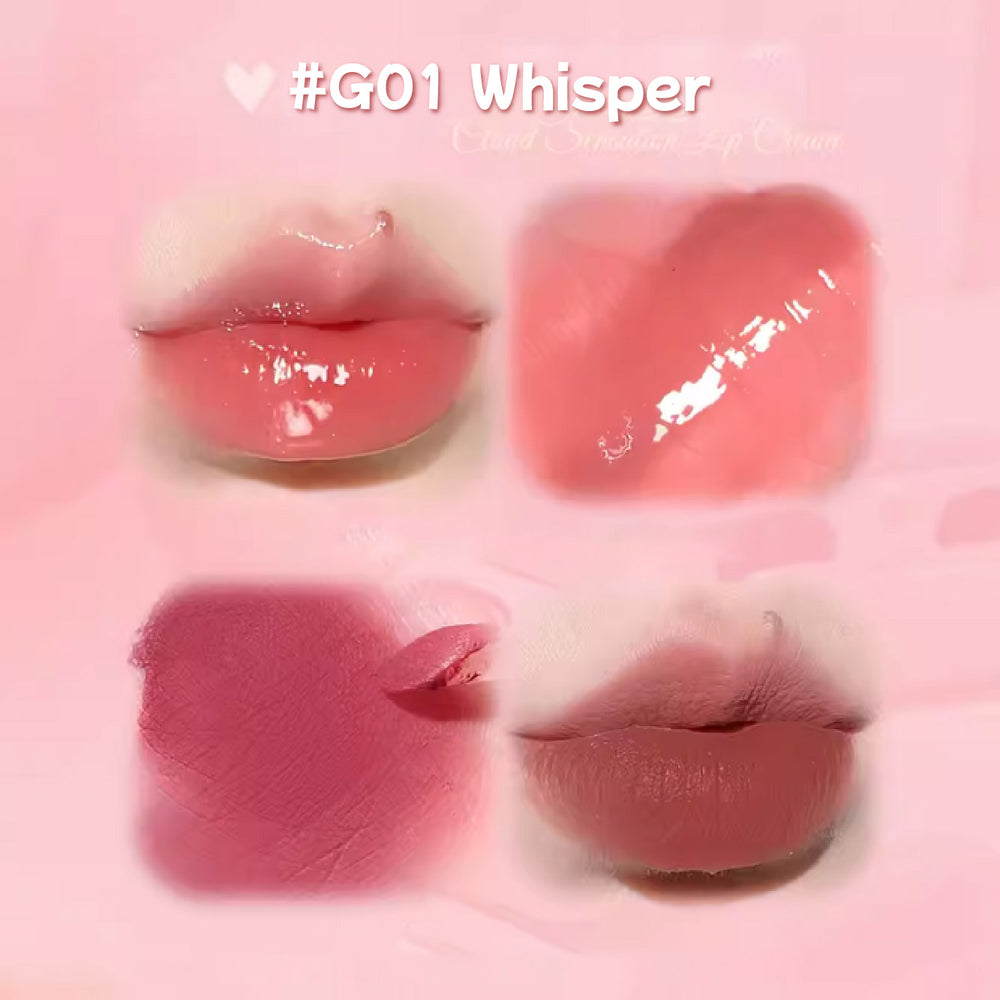 GOGO TALES Cloudy Double Lip Cream Mirror Lip Glaze Gogotales 戈戈舞云感双拼唇霜 镜面水光唇釉