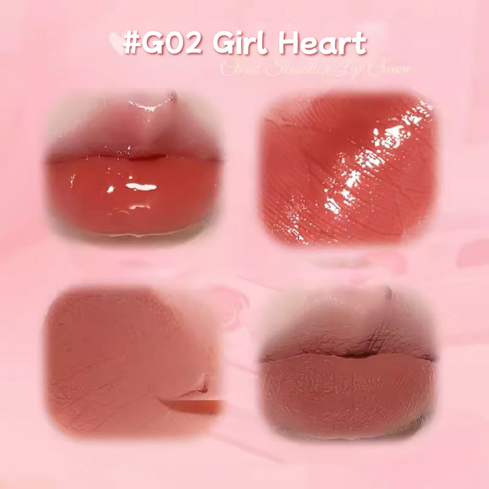 GOGO TALES Cloudy Double Lip Cream Mirror Lip Glaze Gogotales 戈戈舞云感双拼唇霜 镜面水光唇釉