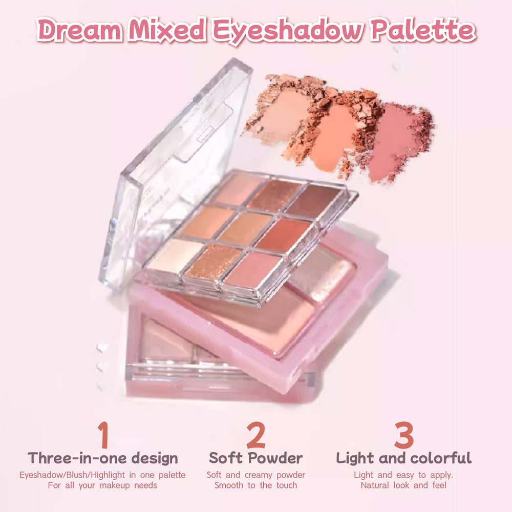 GOGO TALES Glaze Light Dream Eyeshadow Palette Gogotales 戈戈舞璃光梦境综合粉盘 眼影腮红高光一体盘