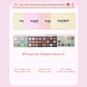 GOGO TALES Play Square 15 Colors Eyeshadow Palette Gogotales 戈戈舞玩色方格15色眼影盘 大地色哑光盘闪片