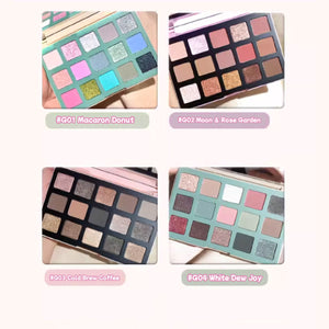 GOGO TALES Play Square 15 Colors Eyeshadow Palette Gogotales 戈戈舞玩色方格15色眼影盘 大地色哑光盘闪片