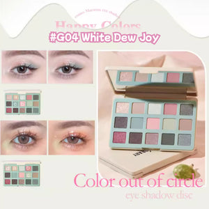 GOGO TALES Play Square 15 Colors Eyeshadow Palette Gogotales 戈戈舞玩色方格15色眼影盘 大地色哑光盘闪片