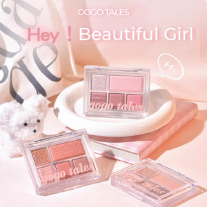 GOGO TALES Soft Fog Matte Light Makeup Eyeshadow Palette Gogotales 戈戈舞柔雾轻妆5色眼影盘 哑光大地色一体眼影盘