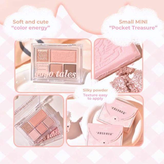 GOGO TALES Soft Fog Matte Light Makeup Eyeshadow Palette Gogotales 戈戈舞柔雾轻妆5色眼影盘 哑光大地色一体眼影盘