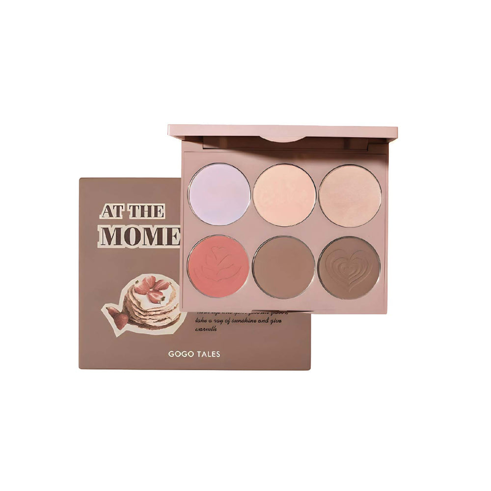 GOGO TALES Nude Light Shadow Highlight Contouring Disc Gogotales 戈戈舞 裸感光影高光修容盘