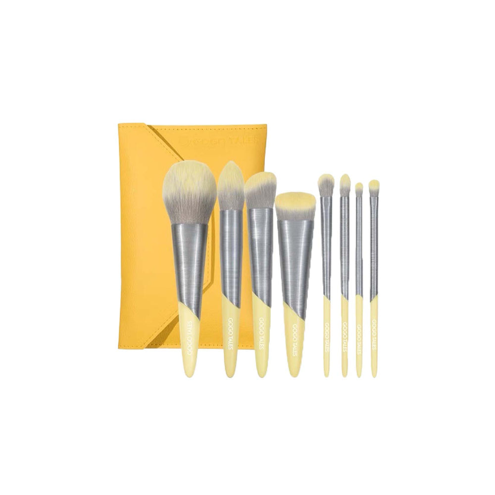 GOGO TALES Half Lemon 8pcs Makeup Brush Set Gogotales