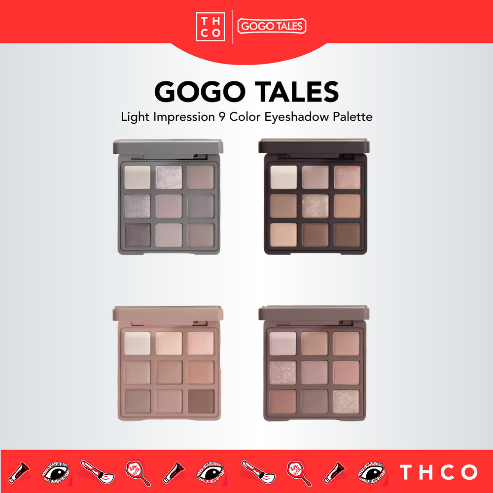 GOGO TALES Light Impression 9 Color Eyeshadow Palette Gogotales 戈戈舞光影印象九色眼影盘