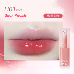 HOLD LIVE Moisturizing Sweet Jelly Lipstick Mirror Lip Gloss Holdlive 透润沁甜唇膏 果冻口红冻水光镜面唇釉 固体唇蜜滋润