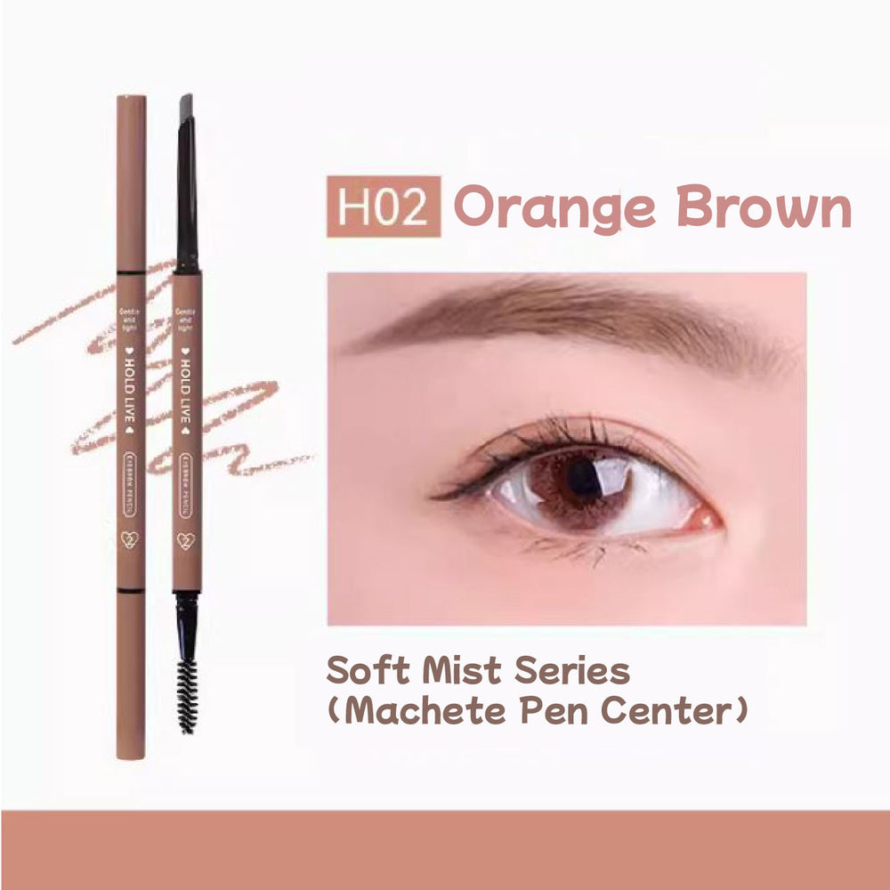 HOLD LIVE Natural Soft Mist Eyebrow Pencil Long Lasting Waterproof Holdlive 自然柔雾眉笔 防水防汗持久