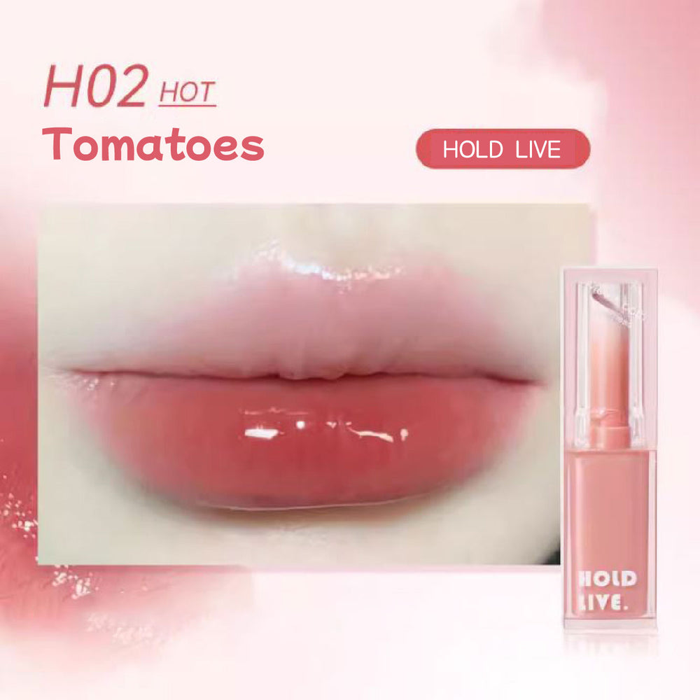 HOLD LIVE Moisturizing Sweet Jelly Lipstick Mirror Lip Gloss Holdlive 透润沁甜唇膏 果冻口红冻水光镜面唇釉 固体唇蜜滋润